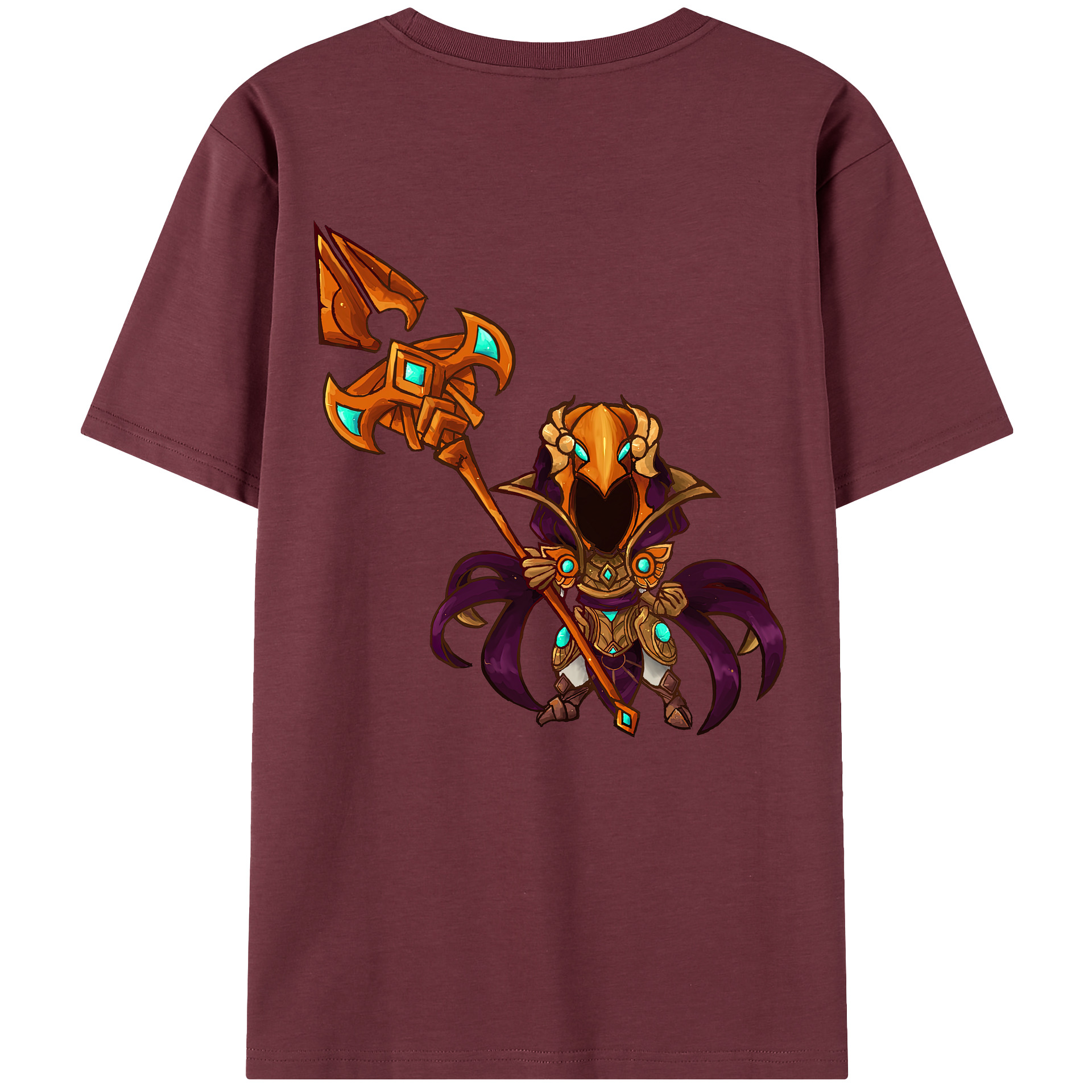 リーグ・オブ・レジェンド League of Legends LOL 綿100％半袖Tシャツ（背面プリント）